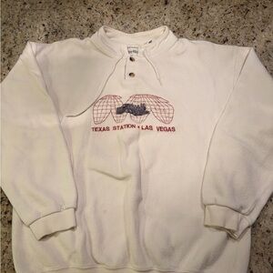 Vintage White Texas Station-Las Vegas Sweater